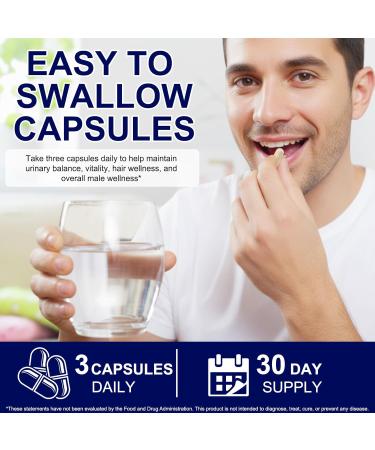 Ocnisdns Prostate Health Supplement for Men 90 Capsules Supports Prostate Bladder & Urinary Tract Function Saw Palmetto Mushroom Blend & 10 Herbs + Vitamins Vegan Non-GMO Gluten-Free - Buy Online on GoSupps.com