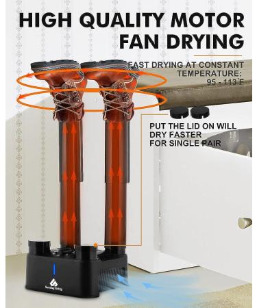 Sunday Living Boot Dryer with 4 Detachable Tubes | Efficient Heat Blower & Timer | Glove Dryer & Low Noise | Quick Drying - Buy Online on GoSupps.com
