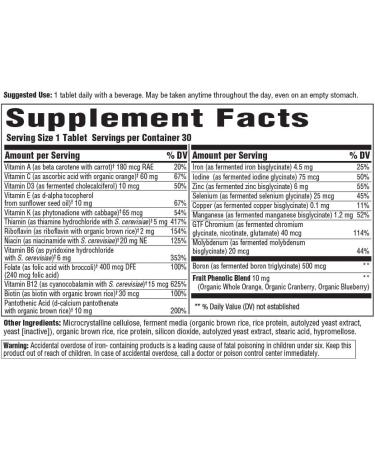 Shop MegaFood One Daily 30 Tablets | Premium Whole Food Multivitamin - Buy Online on GoSupps.com