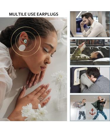 Silicone Noise Cancelling Ear Plugs for Sleep - Reusable Hearing Protection with 25dB Canceling Efficiency - 6 Ear Tips Included - Green - Buy Online on GoSupps.com