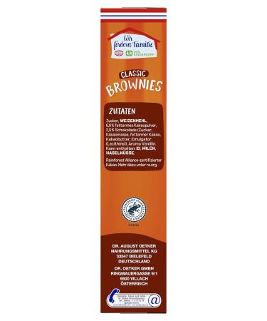 Dr. Oetker Brownies 8 Pack - Premium Baking Mix & Pan | Dark Chocolate with Raspberries | Easy 16 Brownies | International Shipping Available - Buy Online on GoSupps.com