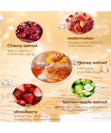 Honey Lip Balm Lip Balm for Lip Care Overnight Lip Mask Lip Mask Bee Natural Lip Balm to Lighten Lip Lines Bee Lip Balm Honey Pot (Peach) - Buy Online on GoSupps.com