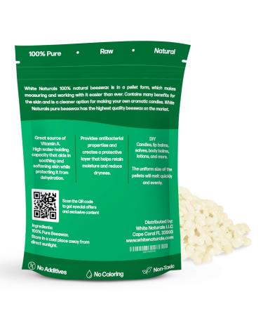Buy Pure White Beeswax Pellets - 1 lb Cosmetic Grade Triple Filtered for DIY Lip Balms Lotions & Candles | Natural & High Quality - Buy Online on GoSupps.com