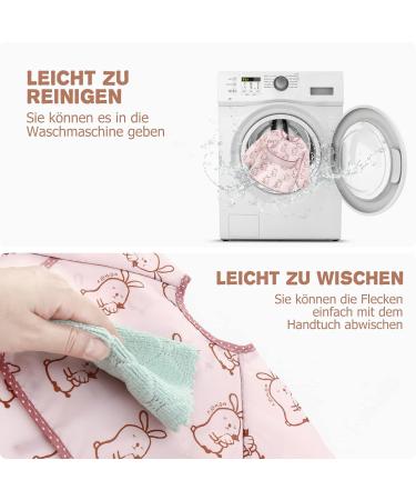 Buy 2-Piece Baby Long-Sleeve Waterproof Bib Set | Washable Soft Feeder Sleeves for Mess-Free Mealtime | International Shipping Available - Buy Online on GoSupps.com