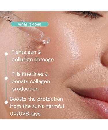 Hollywood skin Power Antioxidant Serum With 300 more Ferulic acid and vitamins C & E STRONGER than all the rest dosed to save you money and to work 30ml bottle - Buy Online on GoSupps.com