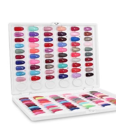Nail Swatch Display Book with Transparent Nails | C10 Plastic Nail Sample Card for Nail Gel Colors - No Glue Needed - Buy Online on GoSupps.com