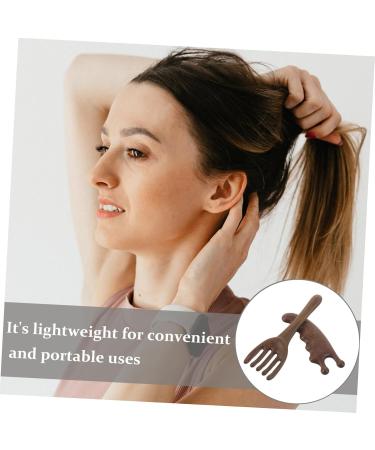 2pi ces Peigne De Massage Bois De Santal Naturel Avec Poign e Outil De Grattage Pour Chevelu Et Am lioration Sommeil - Buy Online on GoSupps.com