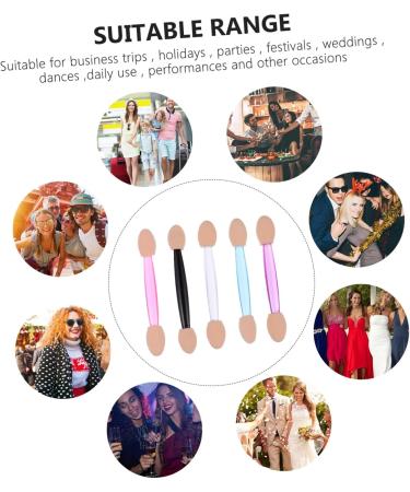 Baluue 750 Pcs 5 Boxes Plastic Eye Shadow Sponge Eyeshadow Brush Non Latex Cream Applicator - Buy Online on GoSupps.com