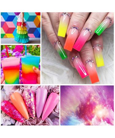 Saviland Glitter & Neon Dip Powder Set - 12 Spring Summer Colors for Fast & Easy Nail Art at Home - Buy Online on GoSupps.com