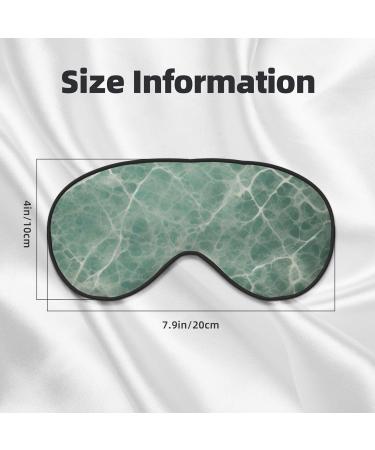 Buy Reusable Sleep Mask for Women & Men - Soft Blackout Eye Masks for Travel & Better Sleep | Marble Blue Grey - Buy Online on GoSupps.com