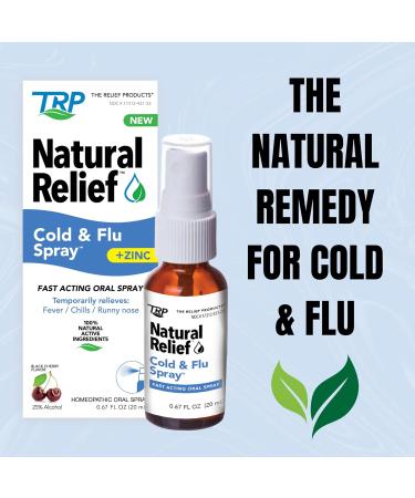 Natural Relief Cold and Flu Spray - Fast Acting Soothing Formula for International Shipping - Buy Online on GoSupps.com