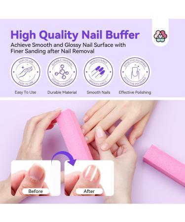 SAVILAND Acetone Nail Polish Remover Kit | Gel Remover Cuticle Oil & Nail Buffer Tools for Quick Acrylic Removal | 8.45 Oz - Home Salon Essential - Buy Online on GoSupps.com