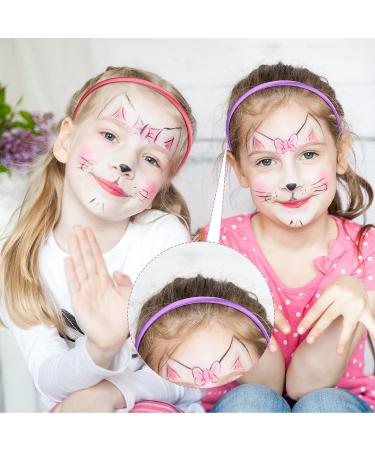 XunYee 100-Piece Thin Satin Covered Headbands for Girls and Women - 0.4 Inch Width, DIY Hairbands in 40 Colors - Buy Online on GoSupps.com