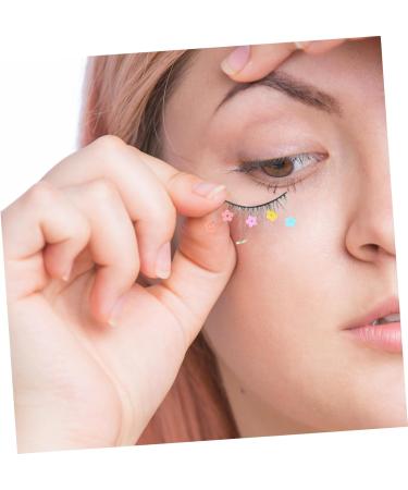 FOMIYES 9 Pairs Sequin False Eyelashes Colored Eyelashes Cosplay Lashes Color Lashes Lashes with Color Pride Outfit Colored Lashes Pride Makeup Natural Miss Imitation Flower Stickers - Buy Online on GoSupps.com
