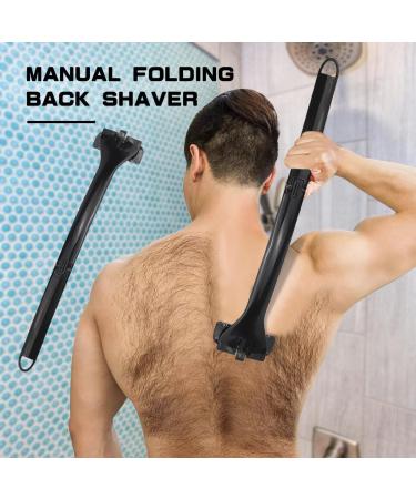 Buy Long Handle Back Trimmer - Foldable Manual Back Hair Shaver for Men | International Shipping Available - Buy Online on GoSupps.com