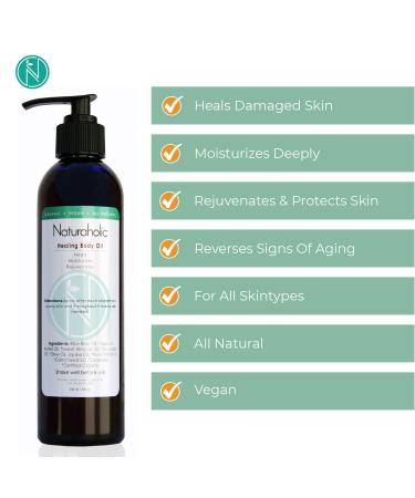 Rice Bran Beauty Healing Body Oil - Vegan Skin Moisturizer & Rejuvenator (8 oz) - Shop Internationally - Buy Online on GoSupps.com