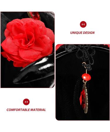 Beaupretty Black Devil Horns Headband Halloween Flower Headband Gothic Sheep Horn Headband Ram Horns Headpiece for Party 62.00X28.00X11.00CM Black 2 - Buy Online on GoSupps.com