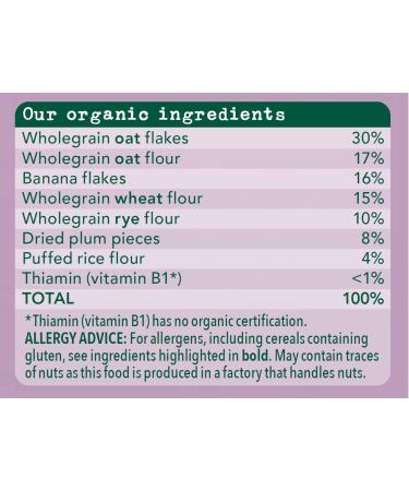 Organix Organic Banana Plum Porridge 200g - Nutritious Baby Food - Buy Online on GoSupps.com