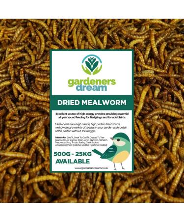 GardenersDream dried mealworms - Narrative wild garden bird food (10kg) 10 kg (1 pack)