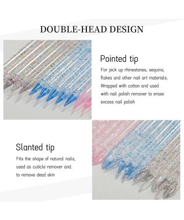 Lencyh Cleaning Cuticle Stick 2-in-1 Multi-Purpose Colorful Nail Cuticle Pushers Portable Cuticle Tools for Makeup Beginners Beauty Lovers - Buy Online on GoSupps.com