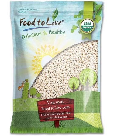 Organic Navy Beans, 15 Pounds - Non-GMO, Kosher, Raw, Vegan, Bulk 15 Pound (Pack of 1)