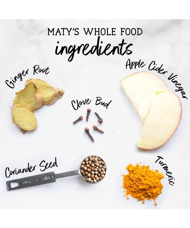 Matys Acid & Indigestion Relief Capsules | All Natural Heartburn Relief with Ginger & Turmeric | 60 Count (30 Servings) | Safe & Effective Formula - Buy Online on GoSupps.com