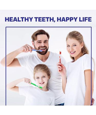 Shield Care Toothbrush Dual Pro - Expert Care Soft Bristles - Anti-Slip Grip - Adult - 4 Count - Yellow Red Blue Green - Buy Online on GoSupps.com