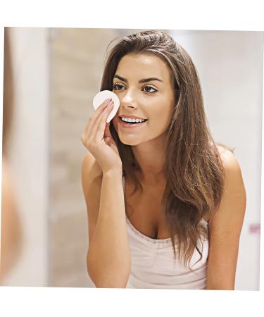 100 Pcs Face Wash Cleaning Puffs - Rounded Cosmetics Cleaning Tool for Skincare - Buy Online on GoSupps.com