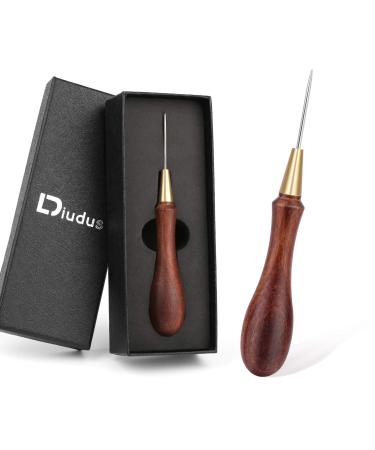 DIUDUS Leather Wooden Handle Scratch Awl Wooden Handle Scratch Awl