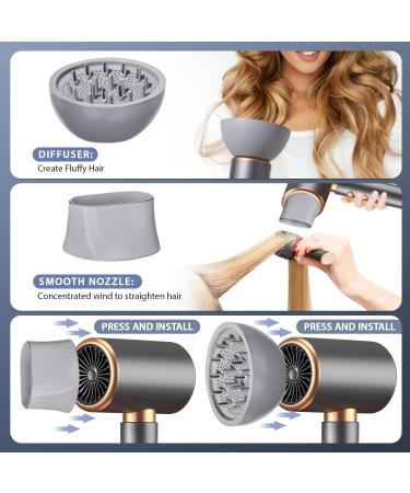 2000W Journey Hair Dryer - Professional Negative Ion Hair Dryer with Nozzle & Diffuser | 2 Speed & 3 Temperature Settings - Buy Online on GoSupps.com