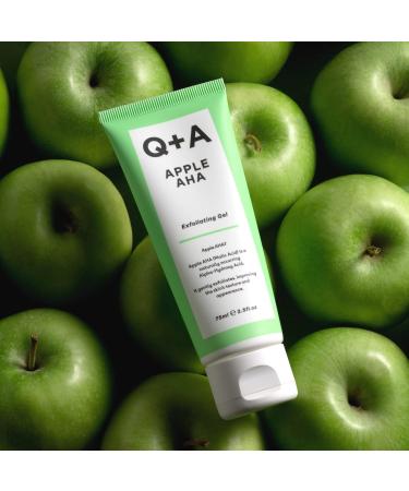 Q+A Apple AHA Peeling Gel - Radiant Skin with Natural Apple & Lactic Acid - 75ml - Buy Online on GoSupps.com