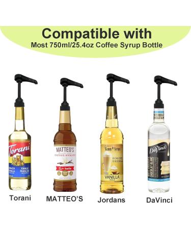 ALLYE Coffee Syrup Pump for Torani Davinci Bottle 750ml Black - Buy Online on GoSupps.com
