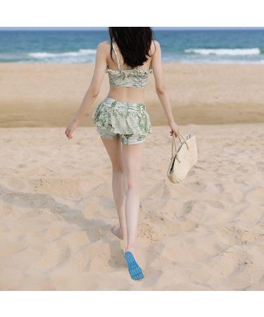 6 Pairs Beach Foot Pads Silicone Barefoot Insoles - Anti-Slip Waterproof Adhesive Soles for Surfing, Yoga, Swimming - Unisex (Blue/Black/Rose) - Buy Online on GoSupps.com