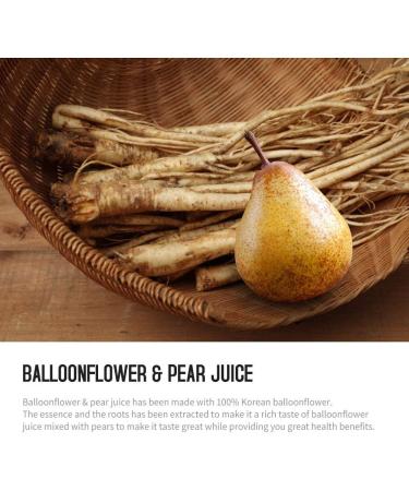 Chunho Food Balloonflower & Pear Juice Liquid Supplement. Protects Helps Against Dry Throat. No Preservatives and Artificial Additives. 60 Pack  - Buy Online on GoSupps.com
