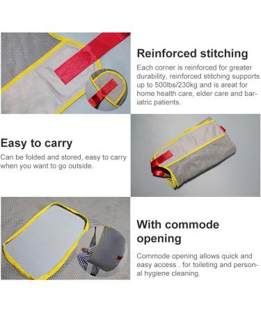 Patient Lift Toileting Sling Full Body Patient Lifting Harness Mesh Patient Lift Sling for Nursing Elderly Disabled XL - Buy Online on GoSupps.com