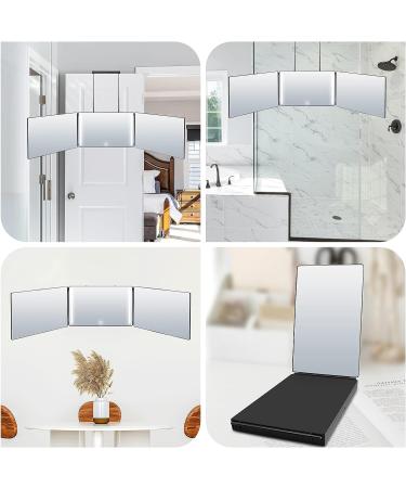 360 Mirror with LED for Hair Cutting, Hair Dyeing, Makeup, and Shaving - Black - Buy Online on GoSupps.com