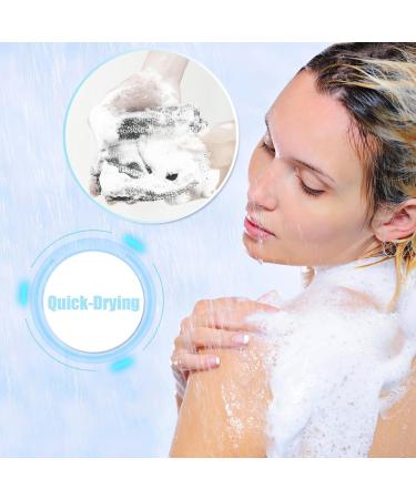 LIAMGUS exfoliating Towel Japanese exfoliating Towel exfoliating Cloth Japanese Bath Wash Scrub Cloth 3D Texture Fluffy Foam Lather Back Scrubber Dead Skin Removal Soft and Smooth Skin - Buy Online on GoSupps.com