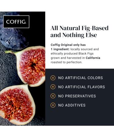 Coffig Original Organic Coffee Substitute - Roasted Fig Beverage - Caffeine-Free Herbal Energy Drink - 20 Travel-Sized Sachets - 1.7 oz (50g) - Pack of 20 Teabags - Buy Online on GoSupps.com