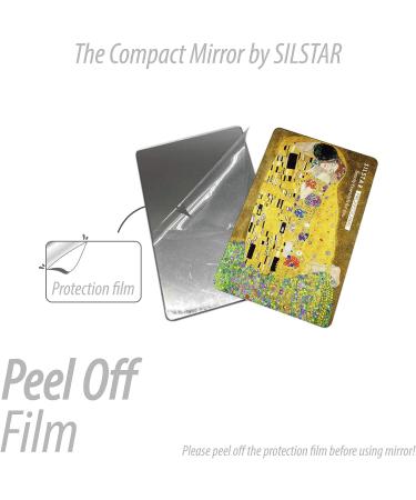 Korean Chaekgeori Painting Inspired Beauty Classic Vanity Card Mirror by SILSTAR PROFESSIONAL - Yi Taek-gyun Blue Design - Buy Online on GoSupps.com