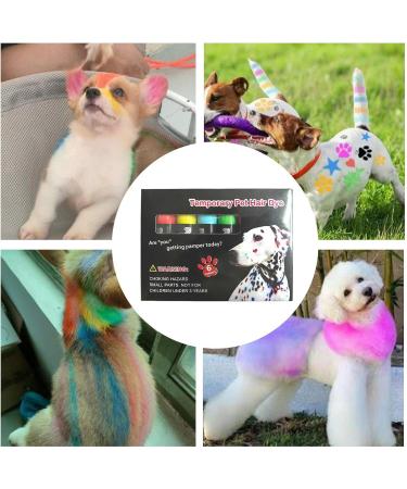 Dog Dye - Temporary Paint for Dogs Made with Washable Chalk | Safe Dye for Horses Cats and Farm Animals Suitable for Grooming and Festivals - Buy Online on GoSupps.com