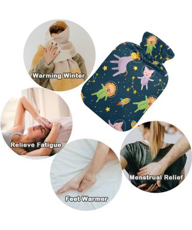 Shop Naanle Galaxy Lion Giraffe 1L Transparent Hot Water Bottle - Ideal for Heat & Cold Therapy | Bed & Hand/Foot Pain Relief - Buy Online on GoSupps.com