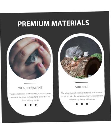 VANZACK Small Pet Ceramic Toilet Bunny Litter Tray Bunny Pet Toilet Small Pet Cage Supply Hamster Potty Cat Litter Boxes Rabbit Training Potty -Fall Bunny Potty Cat Toilet Bunny Toilet 24x18.5cm White - Buy Online on GoSupps.com