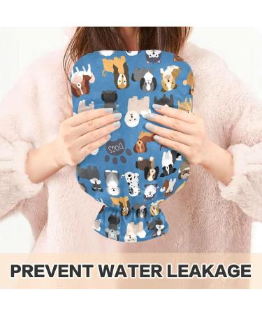 Cute Hot Water Bottle with Cover | 2L Heat Pack for Pain Relief | Perfect for Headaches & Back Pain - Shop Internationally! - Buy Online on GoSupps.com