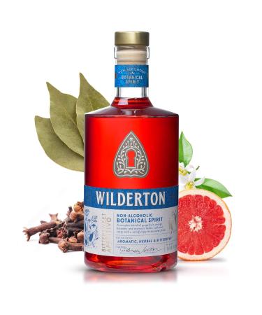 Wilderton Bittersweet Aperitivo Non Alcoholic Spirits - Botanical Spirit with Grapefruit, Orange Blossom and Aromatic Herbs - Zero Proof Alcohol Free Drinks  25.4 fl oz