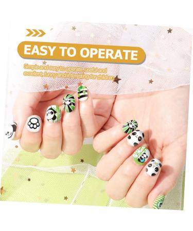 minkissy 2 Sets Children's Nail Art Toys Fingernail Kit Nail Art Kit for Girl Nail Kit for Nail Manicure Kit Nail Tips for Nail Tool Kit Nail Polish Make up 3d Plastic - Buy Online on GoSupps.com
