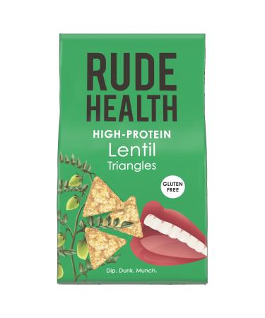 Rude Health Rude Health 6 x 70g High Protein Organic Triangular Crackers Gluten Free Healthy Vegan Crackers 100% Recyclable Packaging