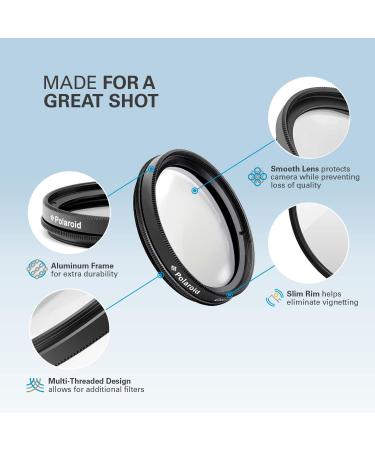 Polaroid Optics 55mm Multi-Coated CPL Filter for Color Saturation & Reflection Control - Buy Online on GoSupps.com