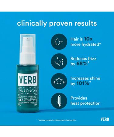 VERB Hydrate Oil 2 Fl Oz - Amber & Warm Jasmine | Lightweight Hair Hydration | International Shipping - Buy Online on GoSupps.com