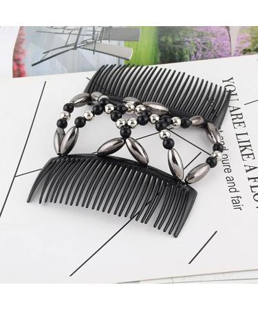 Besbomig 5-Piece Pearl Hair Clip Set - Elastic Hair Combs & Stretchable Hairpins for Women & Girls - Buy Online on GoSupps.com