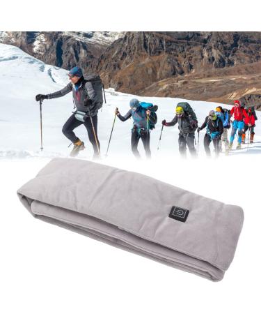 LKPomi USB Heating Scarf - Smart Heated Neck Wrap | 3 Gears 25 to 45 | Cotton & Carbon Fiber Electric Neck Warmer for Winter Trips (Gray) - Buy Online on GoSupps.com